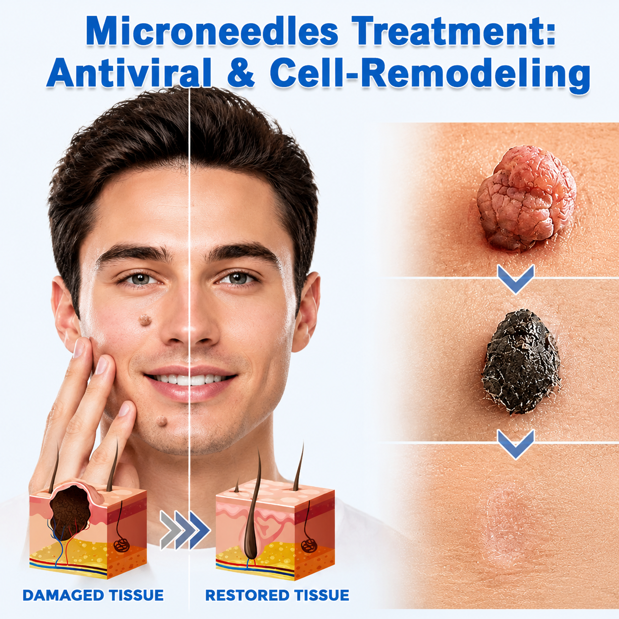 ✨✨ShapeOil®2-in-1 Microneedle & Hydrocolloid Patch🍀| Removes Raised Moles, Acne, Flat Warts & Skin Tags | Helps Improve Wrinkles, Scars & Blemishes | Invisible Patches for Face & Body