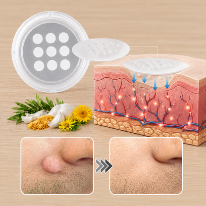 ✨✨ShapeOil®2-in-1 Microneedle & Hydrocolloid Patch🍀| Removes Raised Moles, Acne, Flat Warts & Skin Tags | Helps Improve Wrinkles, Scars & Blemishes | Invisible Patches for Face & Body