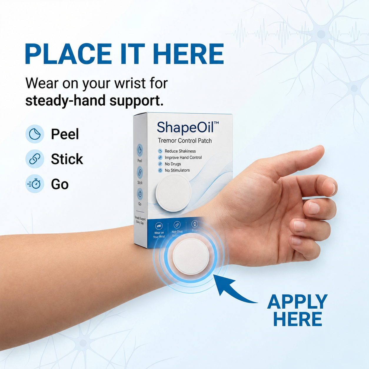 ShapeOil Tremor Control Patch