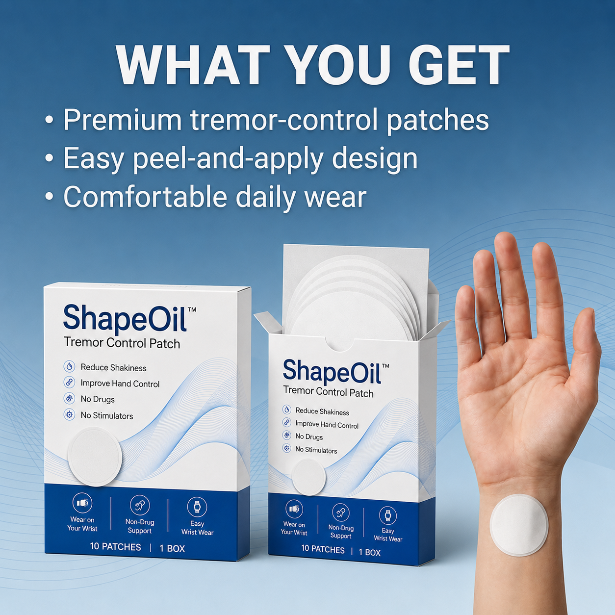 ShapeOil Tremor Control Patch